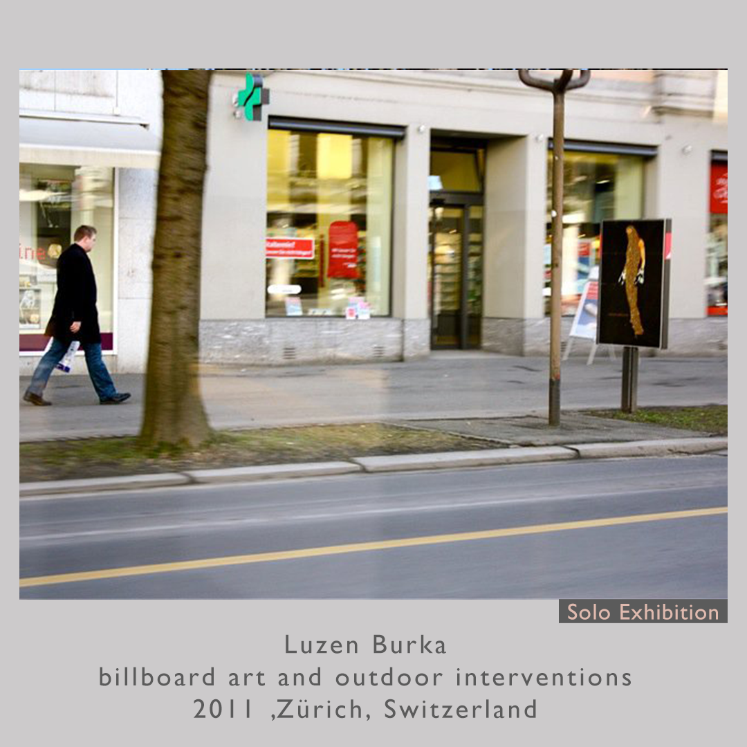 Luzen Burka
billboard art and outdoor interventions
Zürich, Switzerland, 2011